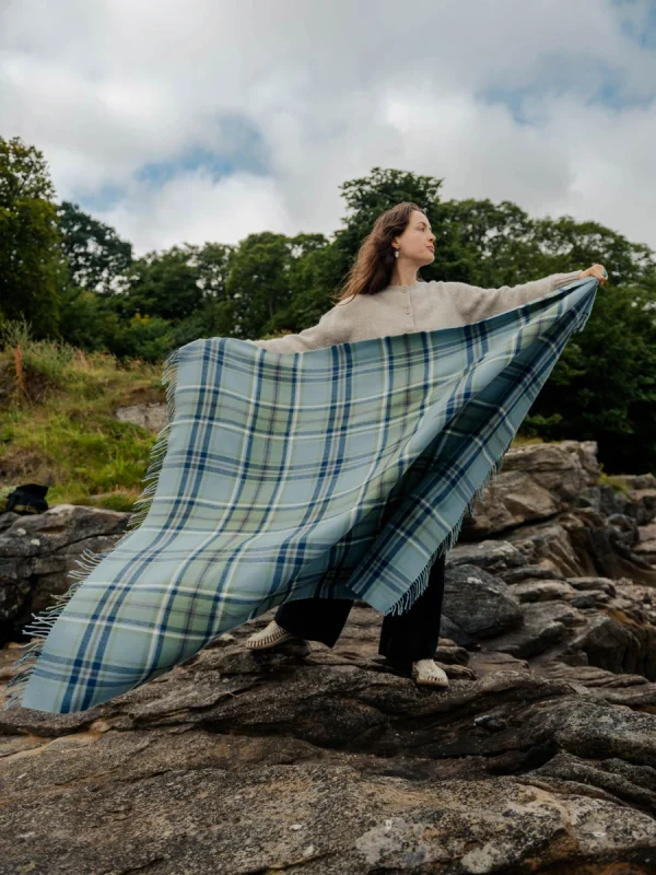 Beech Dappled Skies Tartan Throw - Image 3