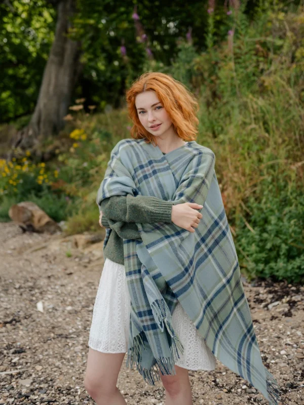Beech Dappled Skies Tartan Serape - Image 10
