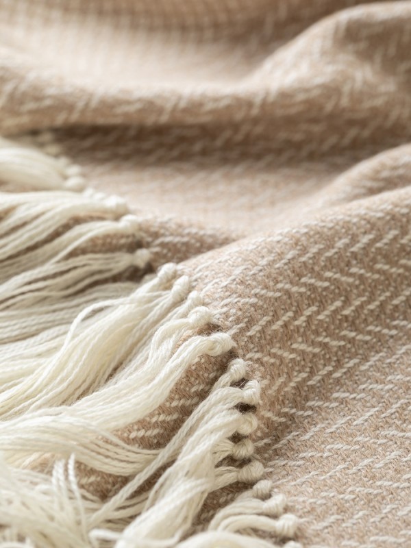 Caramel Alpaca Woodland Inkcap Throw - Image 8