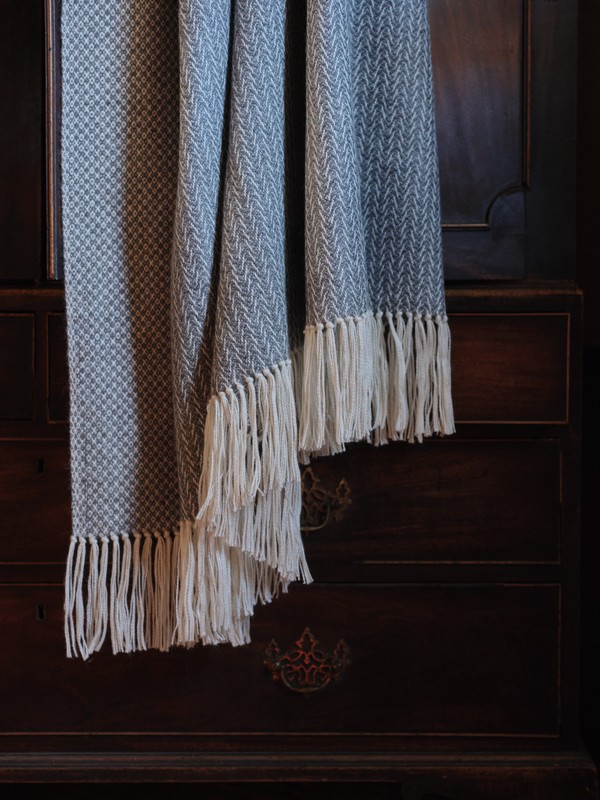Grey Alpaca Woodland Inkcap Throw - Image 2