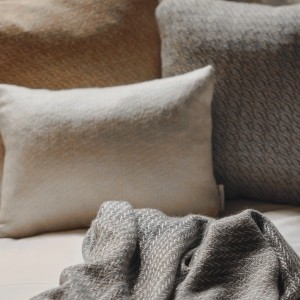White Alpaca Oblong Cushion