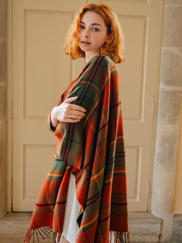 Autumn Woodland Walk Tartan Serape