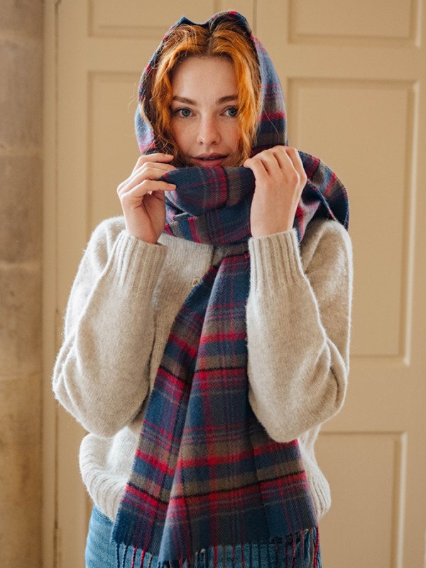 Highlands at Dusk Tartan Shawl