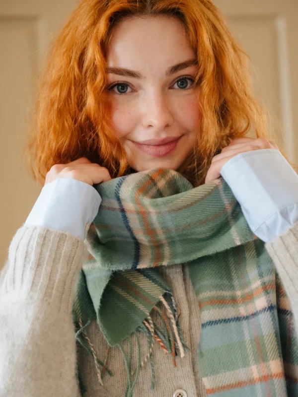 Highlands at Dawn Tartan Scarf - Image 4