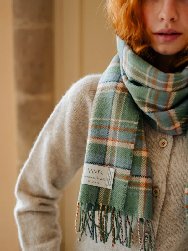 Highlands at Dawn Tartan Shawl - Image 6