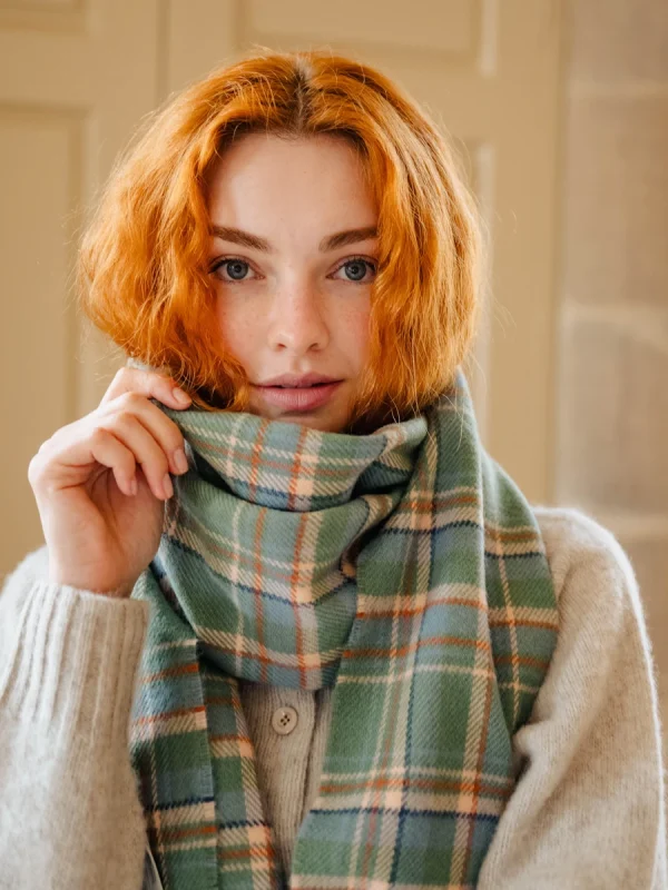 Highlands at Dawn Tartan Shawl - Image 5