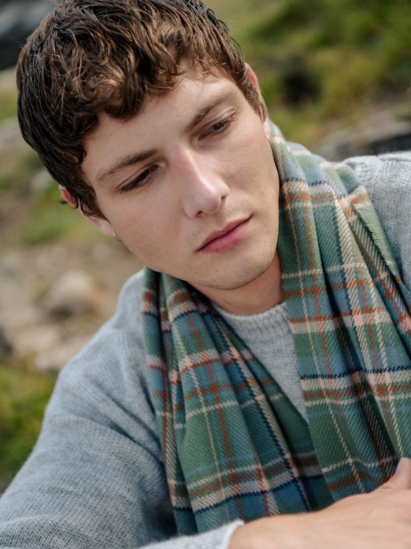 Highlands at Dawn Tartan Shawl - Image 11
