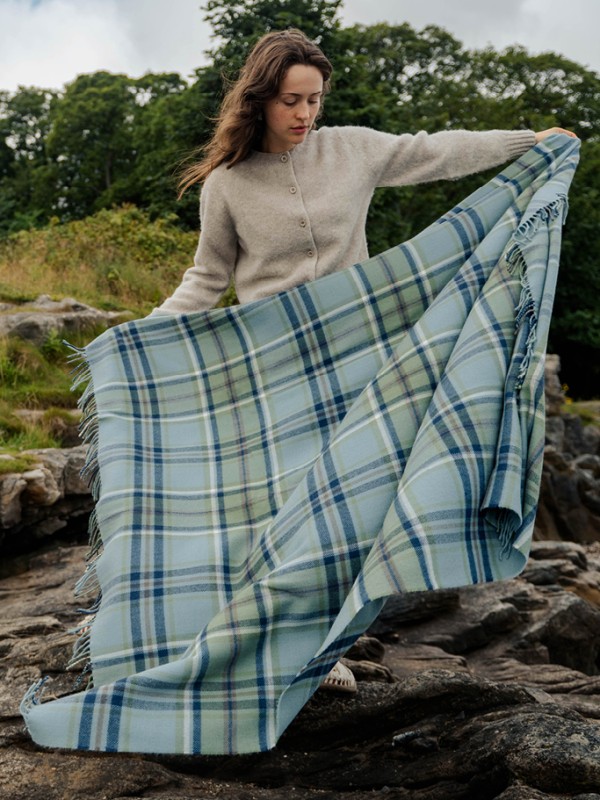 Beech Dappled Skies Tartan Throw