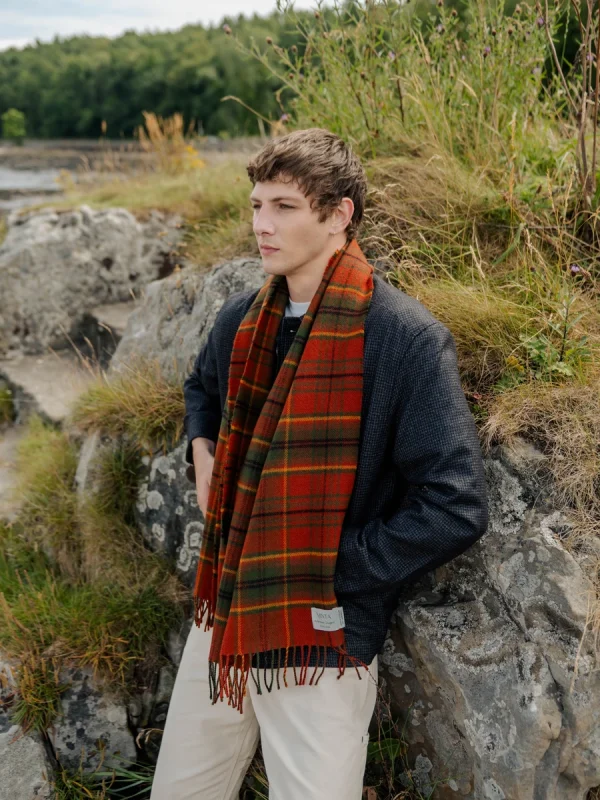 Autumn Woodland Walk Tartan Scarf - Image 8
