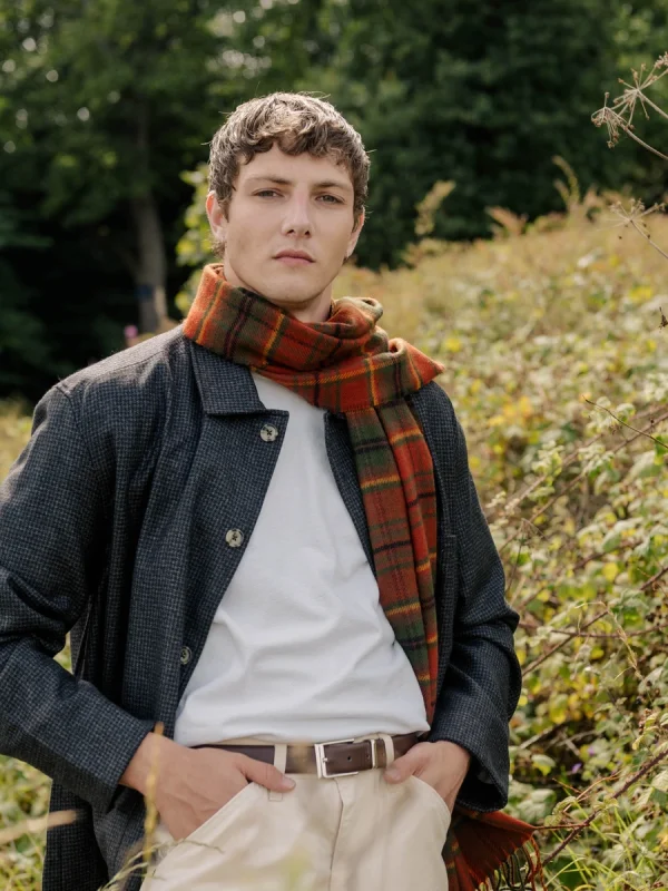 Autumn Woodland Walk Tartan Scarf - Image 7