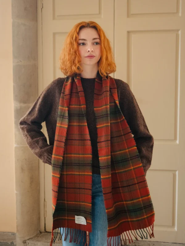 Autumn Woodland Walk Tartan Scarf - Image 2
