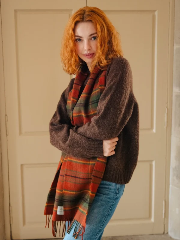 Autumn Woodland Walk Tartan Scarf