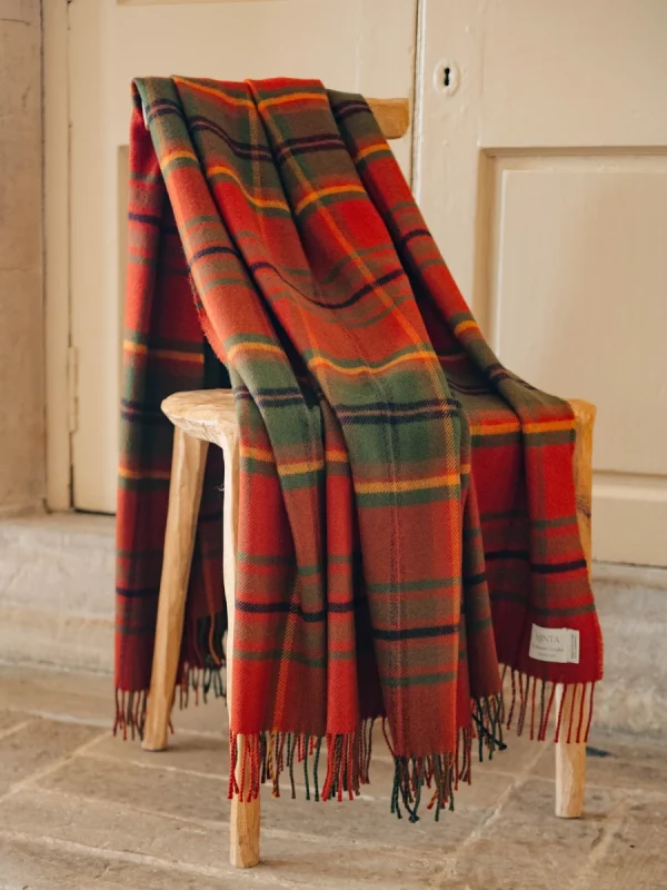 Autumn Woodland Walk Tartan Throw - Image 5