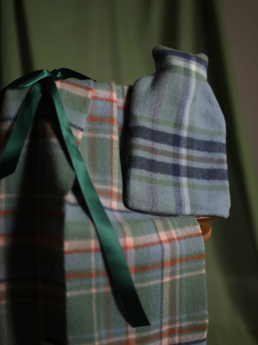 Tartan Scarf & Hot Water Bottle Gift Box - Image 2