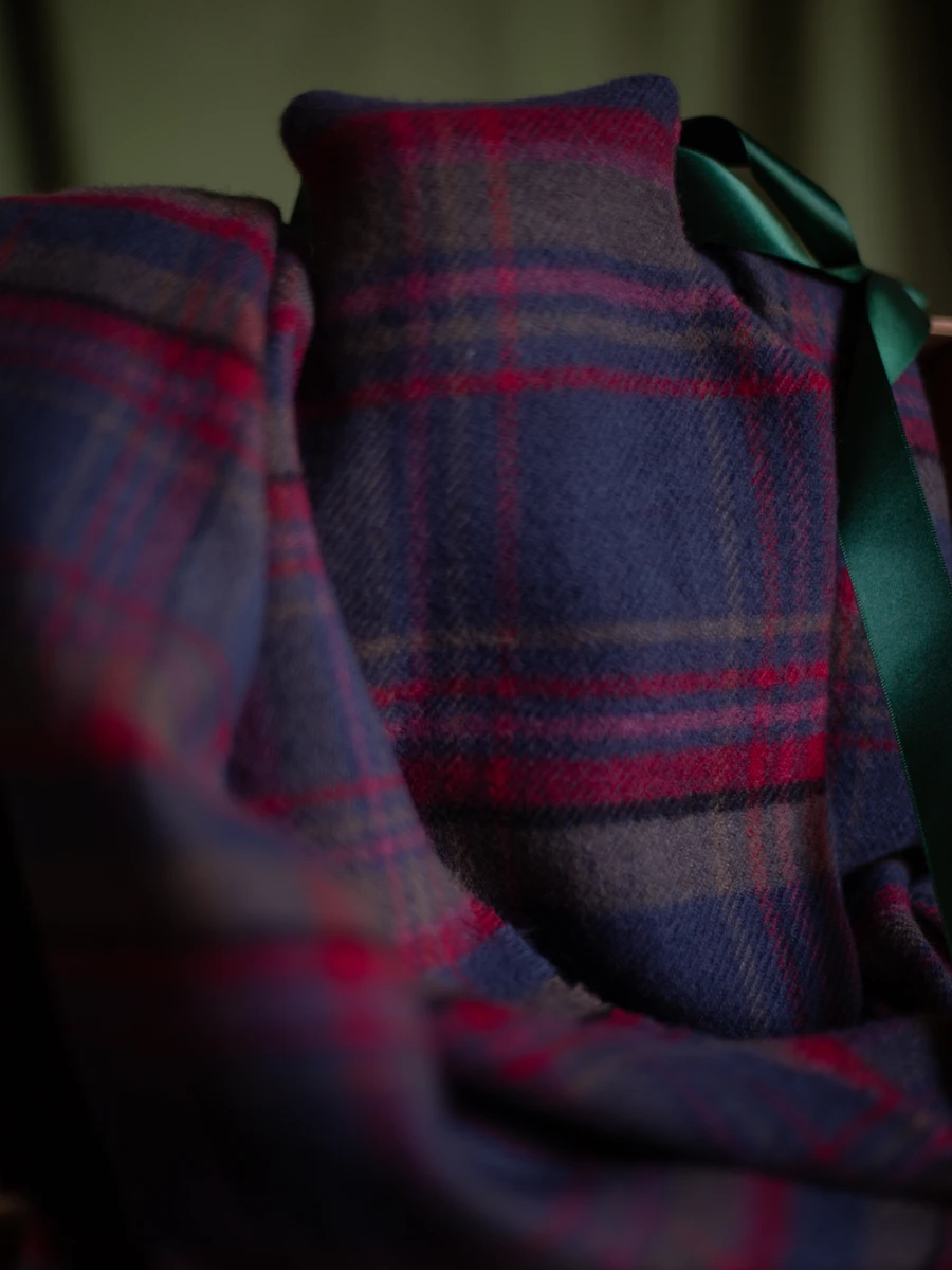 Tartan Shawl & Hot Water Bottle Gift Box - Image 5