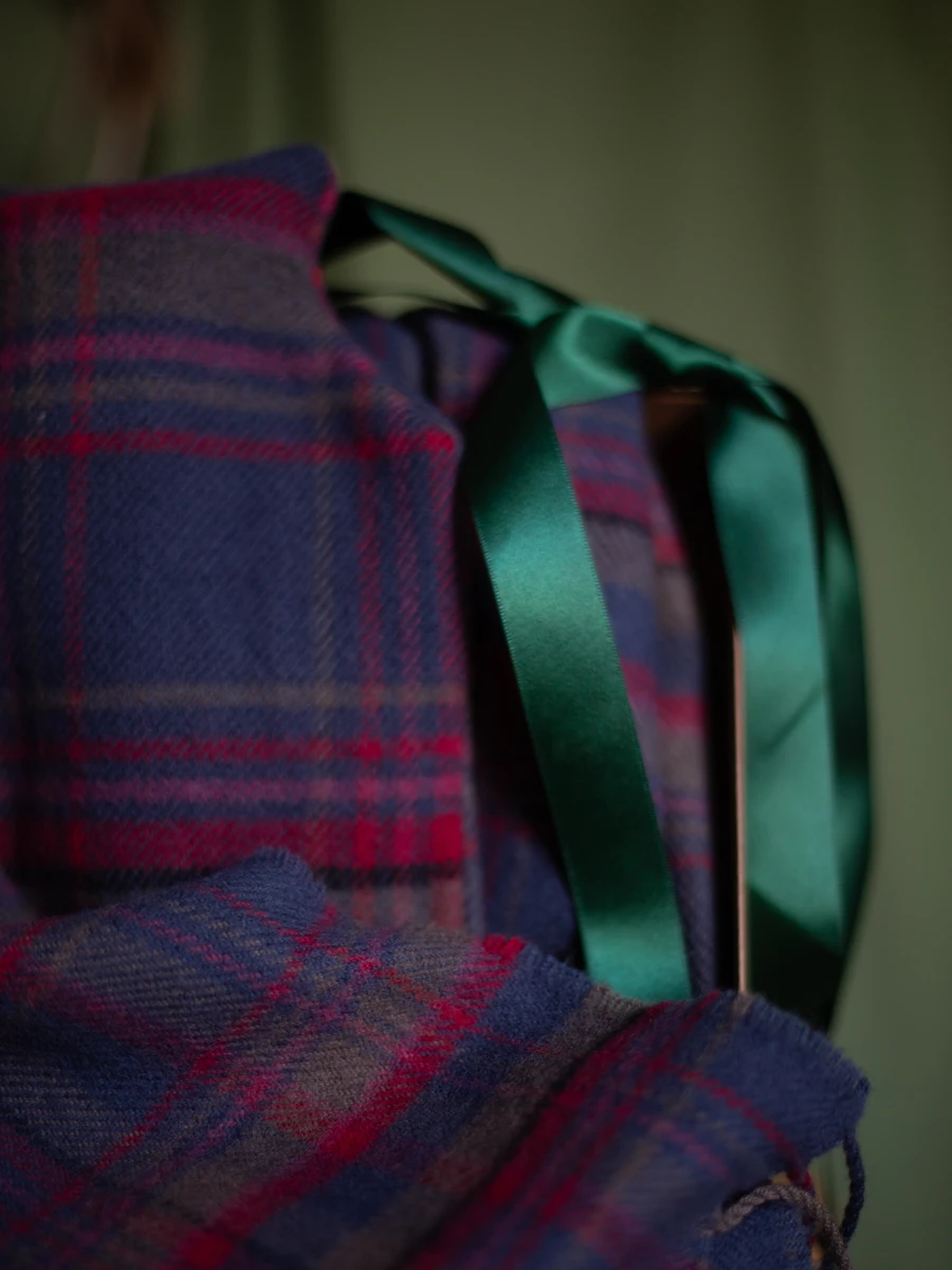 Tartan Shawl & Hot Water Bottle Gift Box - Image 7