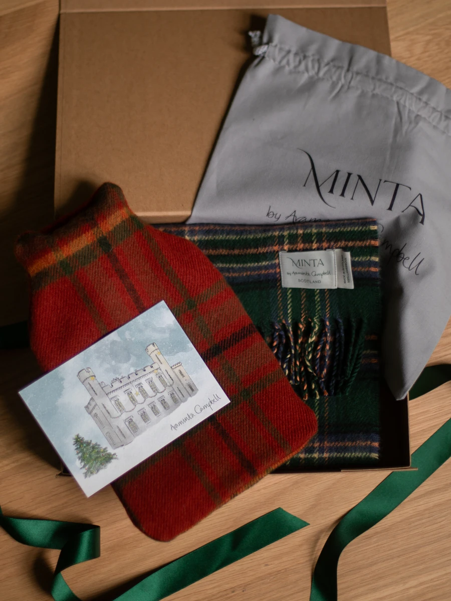 Tartan Scarf & Hot Water Bottle Gift Box - Image 5