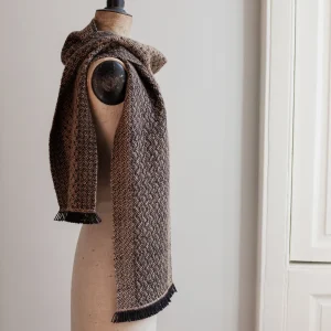 Handwoven Pinebark Narrow Scarf
