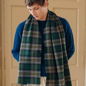 Amber Riverbank Tartan Shawl