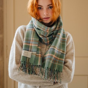 Highlands at Dawn Tartan Shawl
