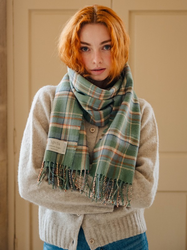 Highlands at Dawn Tartan Shawl