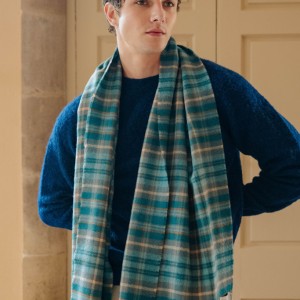 West Coast Waters Tartan Shawl