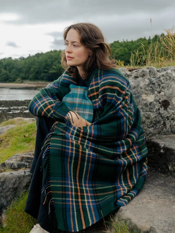 Amber Riverbank Tartan Throw - Image 4