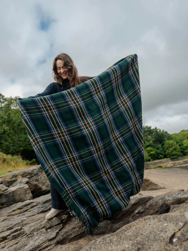 Amber Riverbank Tartan Throw - Image 3