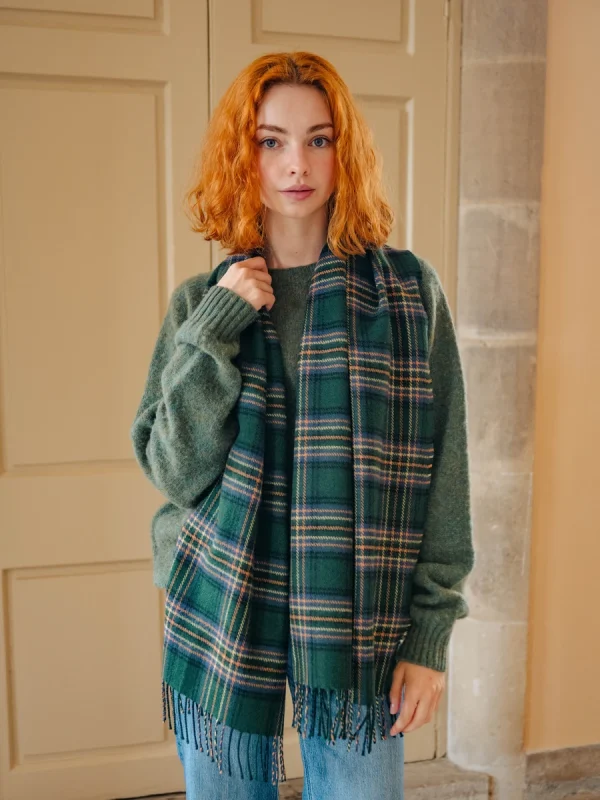 Amber Riverbank Tartan Shawl - Image 4