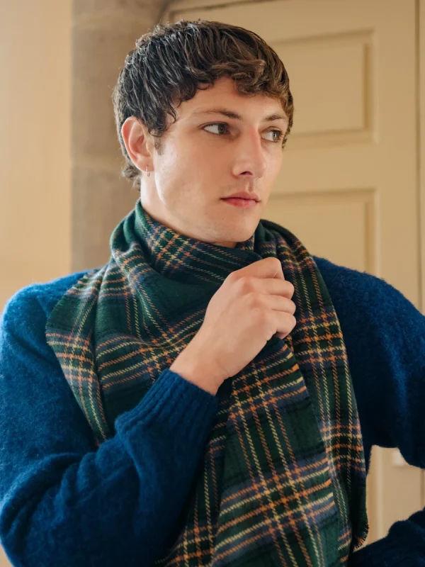Amber Riverbank Tartan Shawl - Image 2