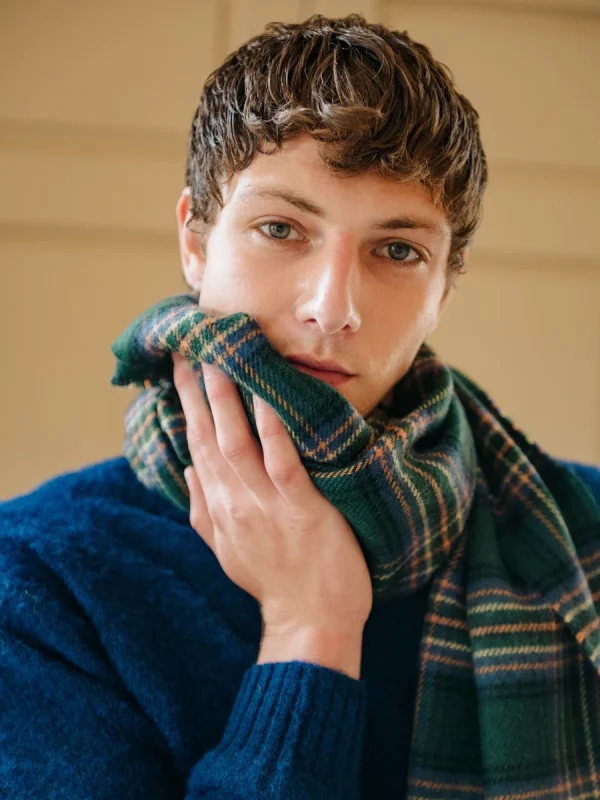 Amber Riverbank Tartan Shawl - Image 3