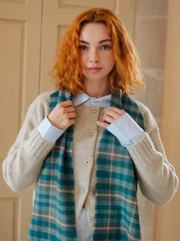 West Coast Waters Tartan Scarf - Image 2