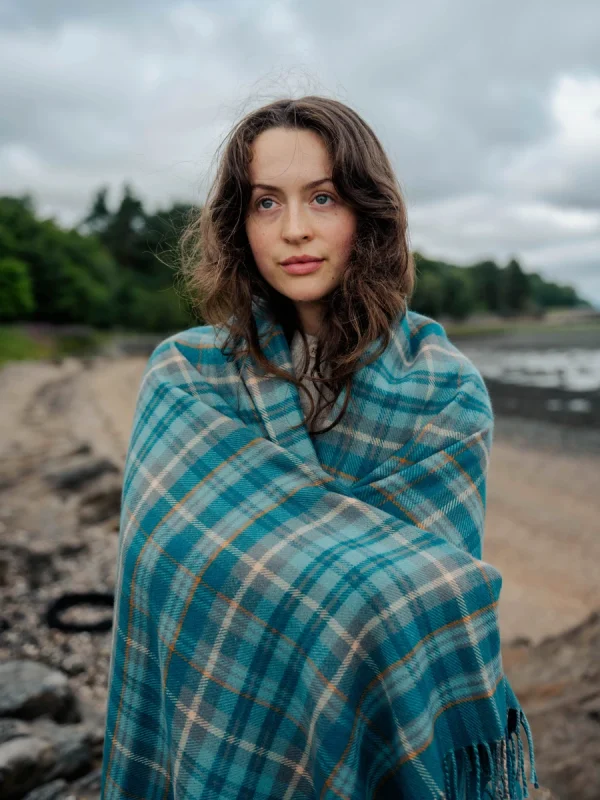 West Coast Waters Tartan Throw - Image 5
