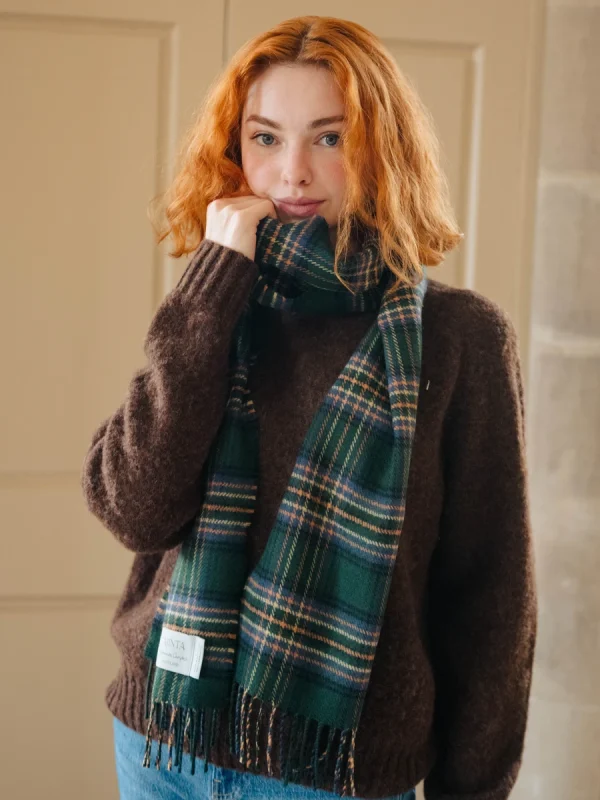 Amber Riverbank Tartan Scarf - Image 2