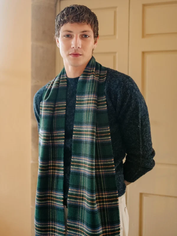 Amber Riverbank Tartan Scarf - Image 4