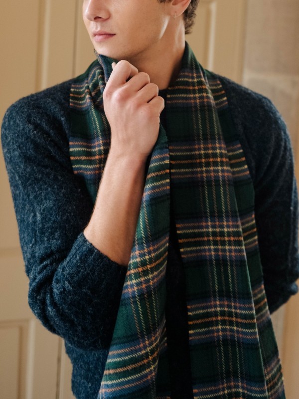 Amber Riverbank Tartan Scarf - Image 5