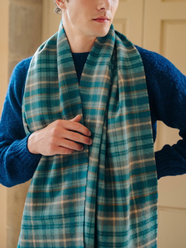 West Coast Waters Tartan Shawl - Image 2
