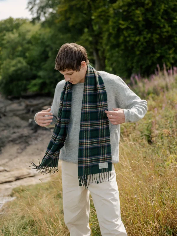 Amber Riverbank Tartan Scarf - Image 8