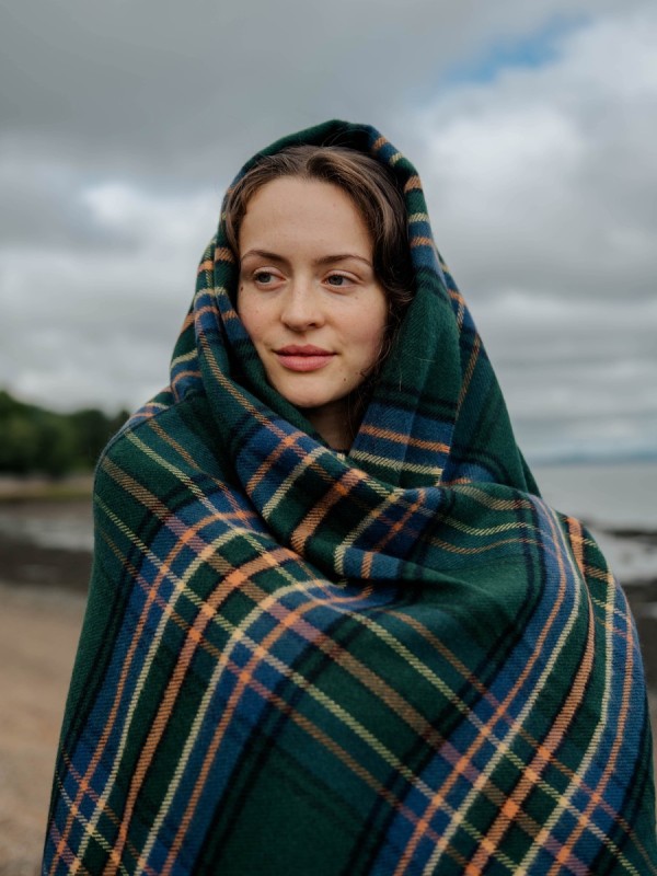 Amber Riverbank Tartan Throw - Image 5