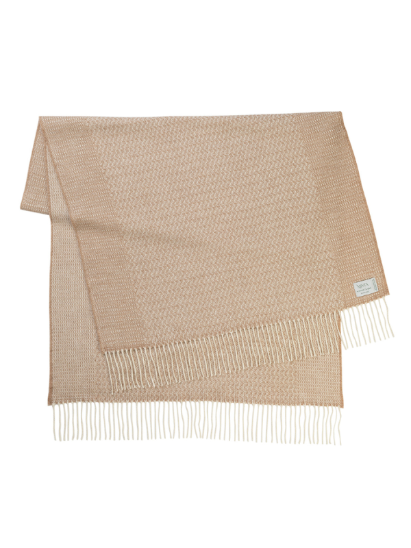 Caramel Harvest Grain Blanket Scarf - Image 13