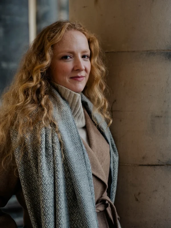 Grey Harvest Grain Blanket Scarf - Image 12