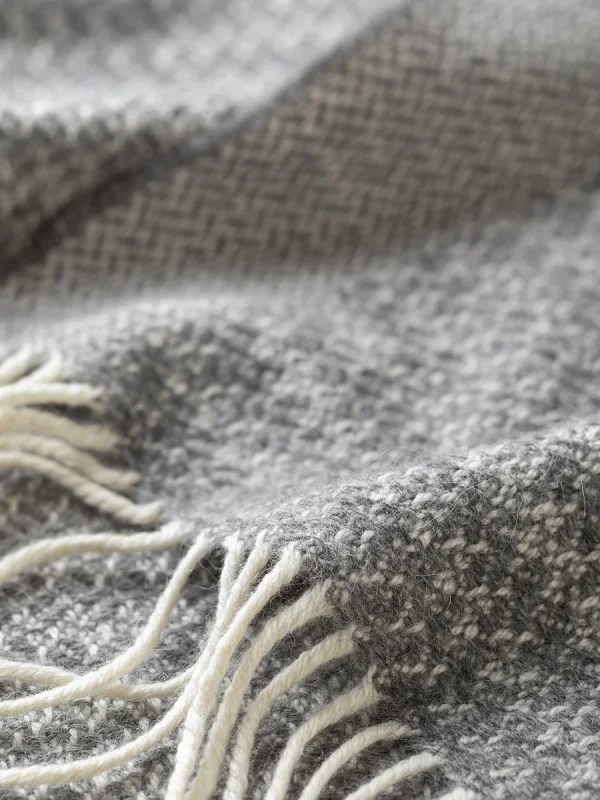 Grey Harvest Grain Wide Scarf - Image 14