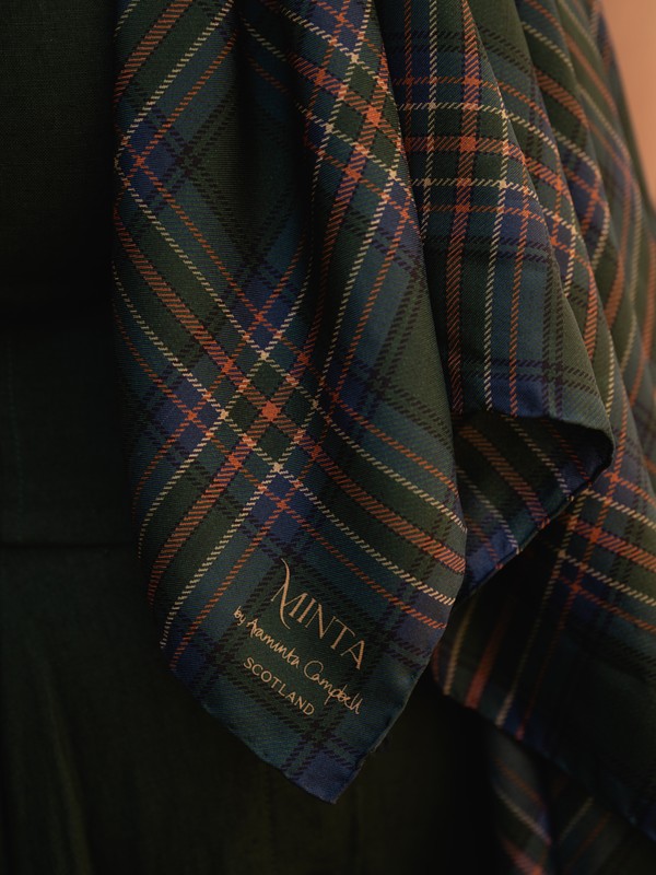 Amber Riverbank Silk Square Scarf - Image 5