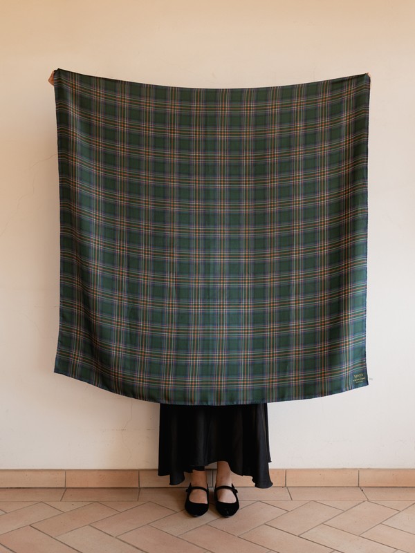 Amber Riverbank Silk Square Scarf - Image 9