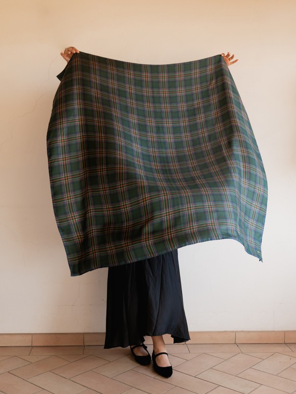 Amber Riverbank Silk Square Scarf - Image 10