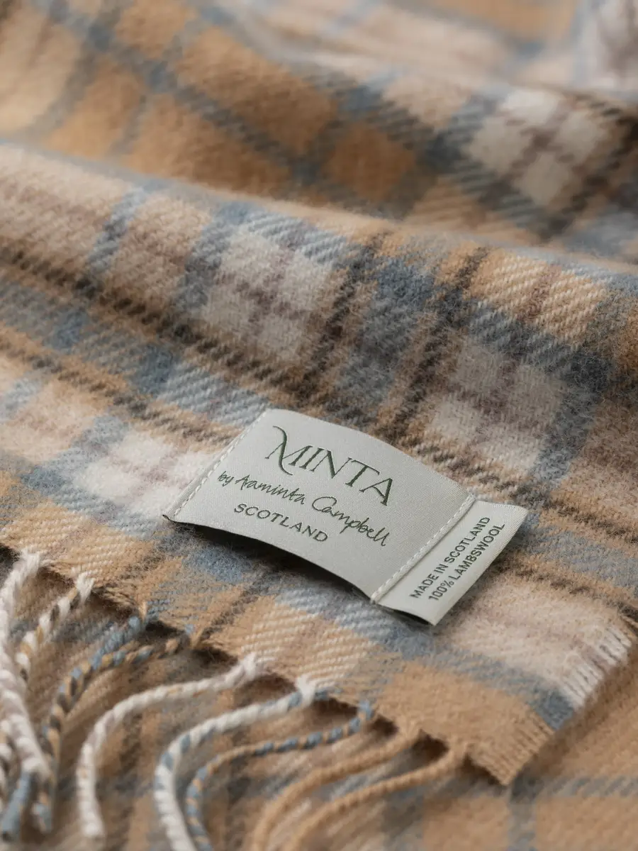 Morning Sands Tartan Scarf - Image 2
